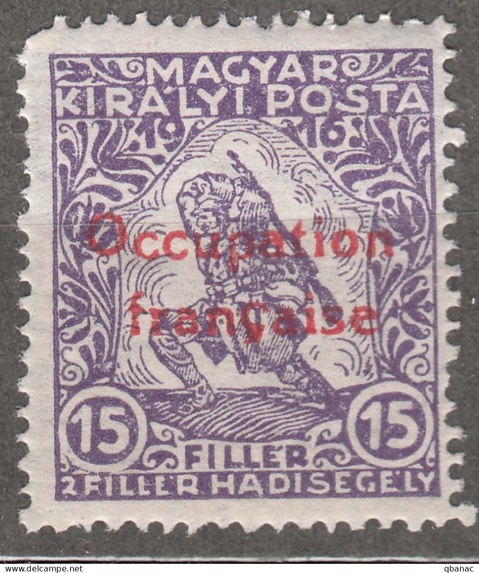 France Occupation Hungary Arad 1919 Yvert#2 Mint Hinged - Nuevos