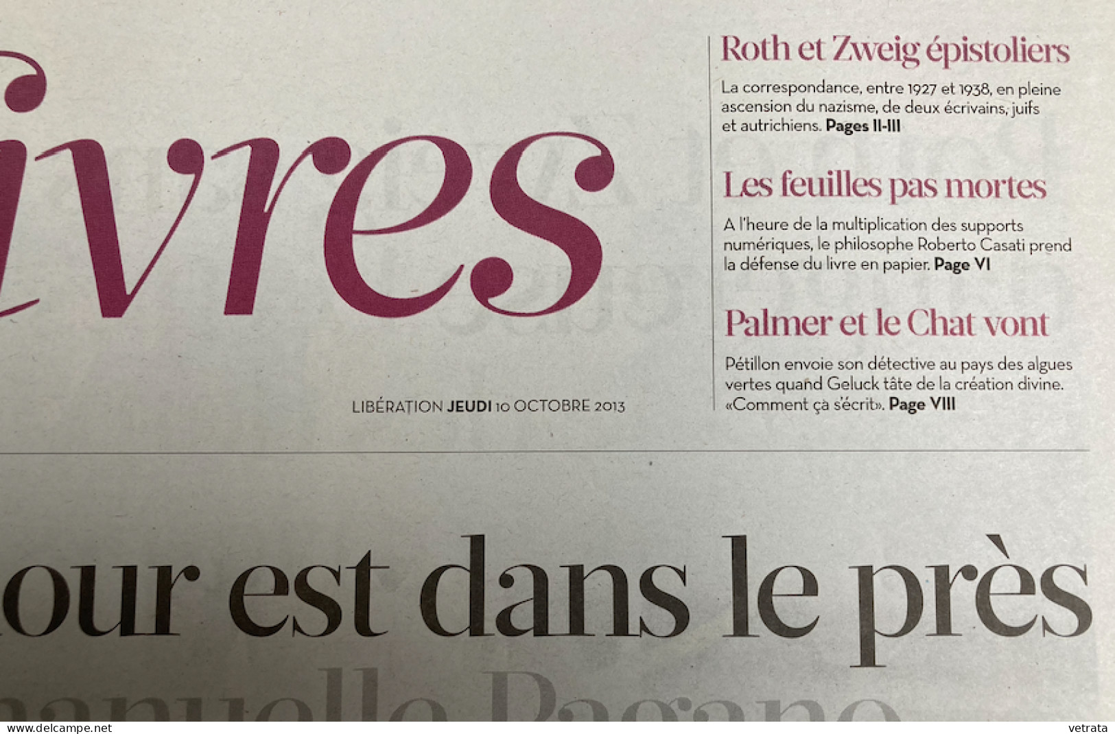 Joseph Roth : Tarabas (points Seuil-1990 - Bon état) + TEL N°6-1982 (Le Bon Dieu En Russie, Inédit De J.R.) & Libération - Journaux Anciens - Avant 1800