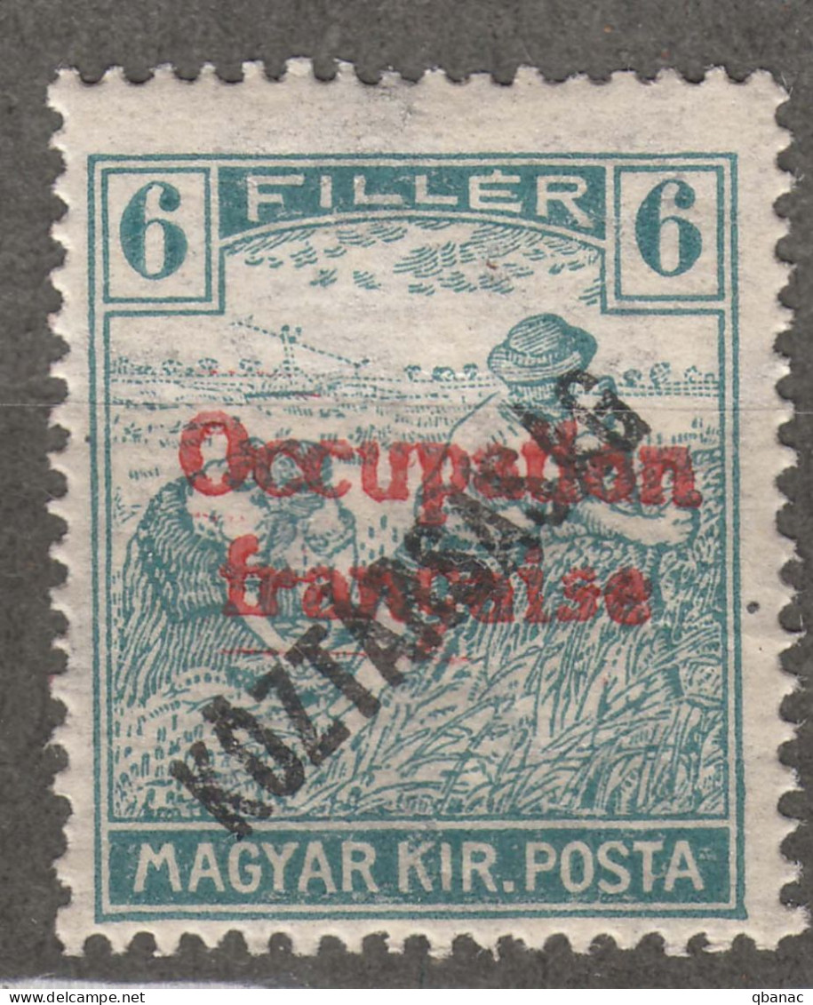 France Occupation Hungary Arad 1919 Yvert#30 Mint Hinged - Unused Stamps