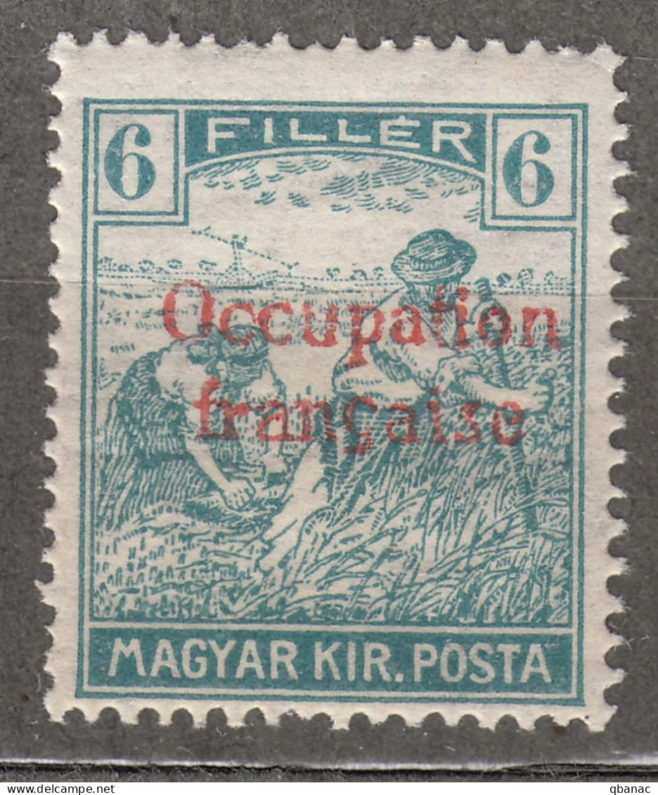 France Occupation Hungary Arad 1919 Yvert#7 Mint Hinged - Unused Stamps