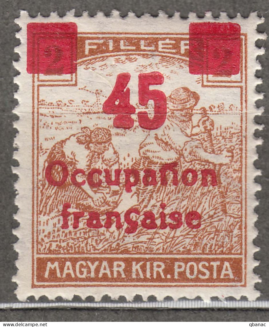 France Occupation Hungary Arad 1919 Yvert#13 Mint Hinged - Ongebruikt