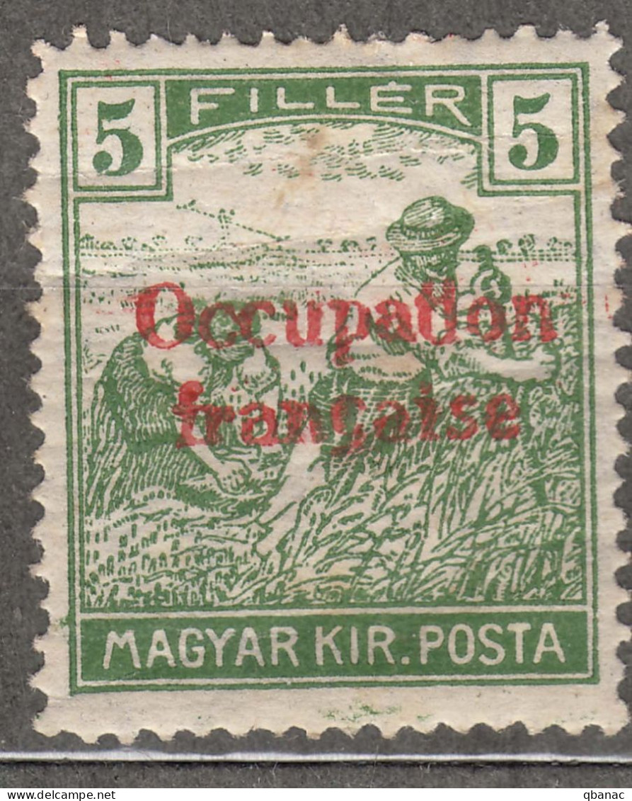 France Occupation Hungary Arad 1919 Yvert#6 Mint Hinged - Neufs