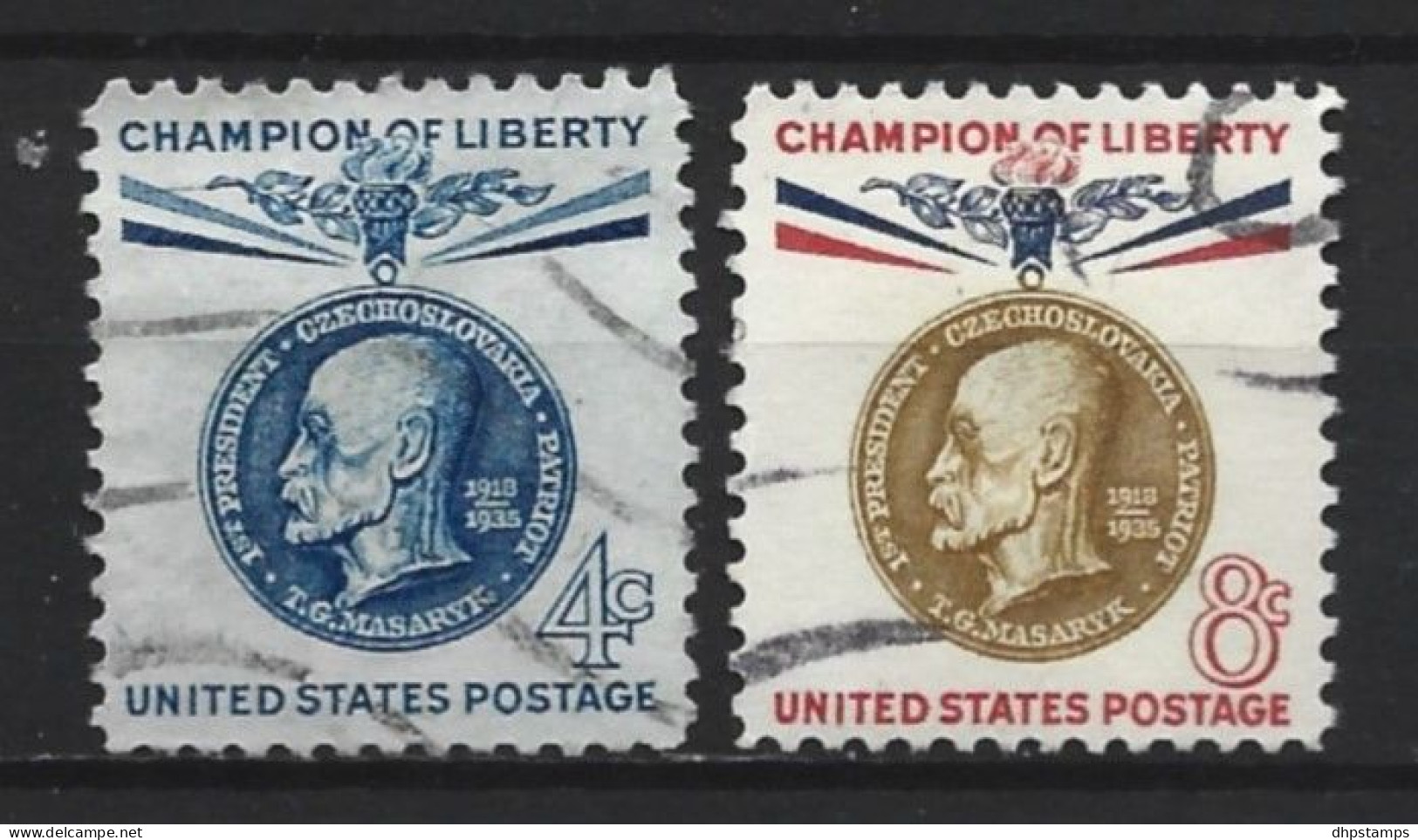 USA 1960 T. G. Masaryk Y.T.  681/682 (0) - Usados