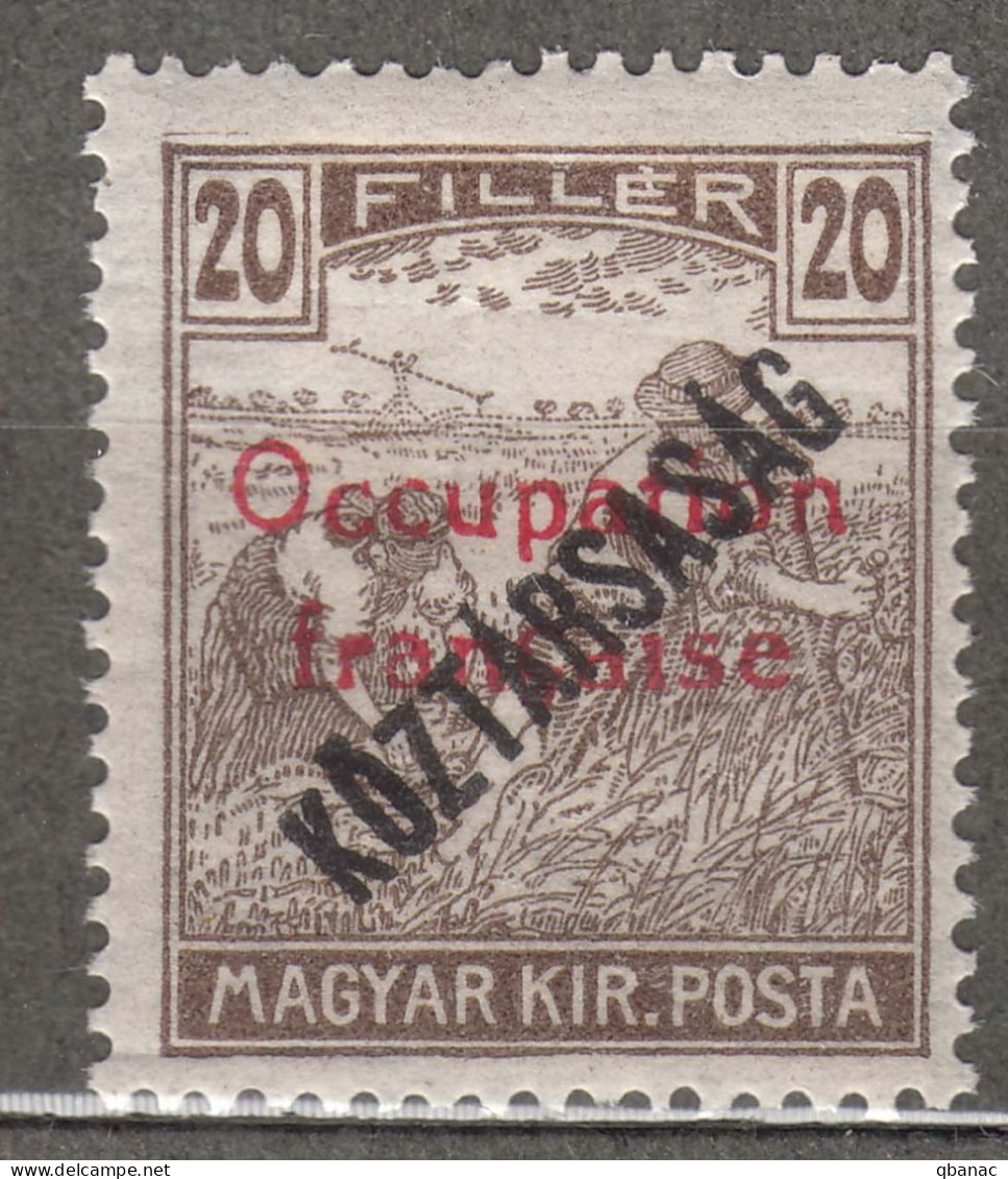 France Occupation Hungary Arad 1919 Yvert#32 Used - Unused Stamps