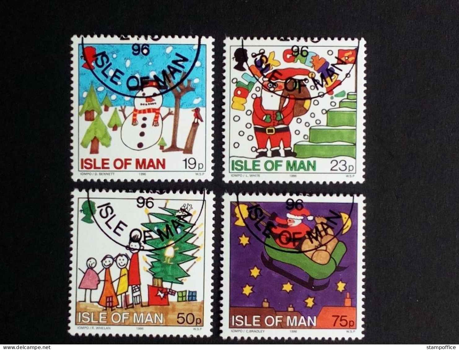 ISLE OF MAN MI-NR. 701-704 GESTEMPELT(USED) WEIHNACHTEN CHRISTMAS 1996 - Man (Ile De)