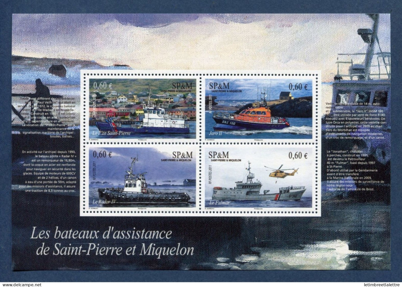 Saint Pierre Et Miquelon - Bloc - YT N° 17 ** - Neuf Sans Charnière - 2011 - Blokken & Velletjes