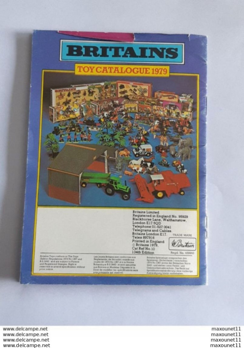 Ancien catalogue jouets - Britains Toy Catalogue 1979 - Tracteurs , ferme , militaires , etc .... Lot400.