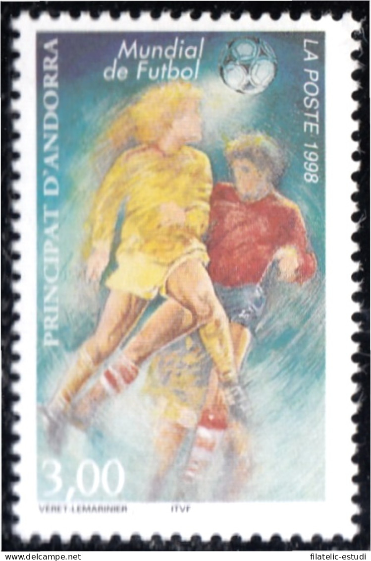 Andorra Francesa 503 1998 Mundial De Fútbol MNH - Autres & Non Classés
