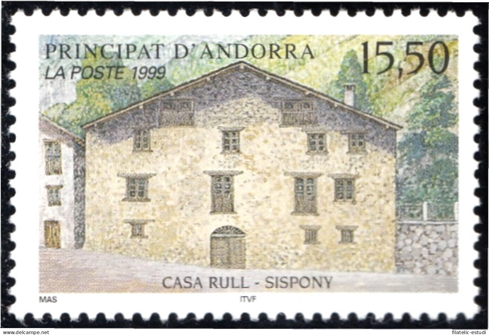 Andorra Francesa 522 1999 Casa Rull - Sispony  MNH - Otros & Sin Clasificación