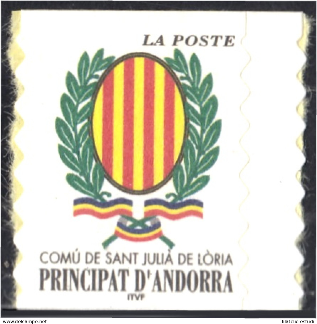 Andorra Francesa 542 2001 San Julia De Loria Autoadhesivo - Autres & Non Classés