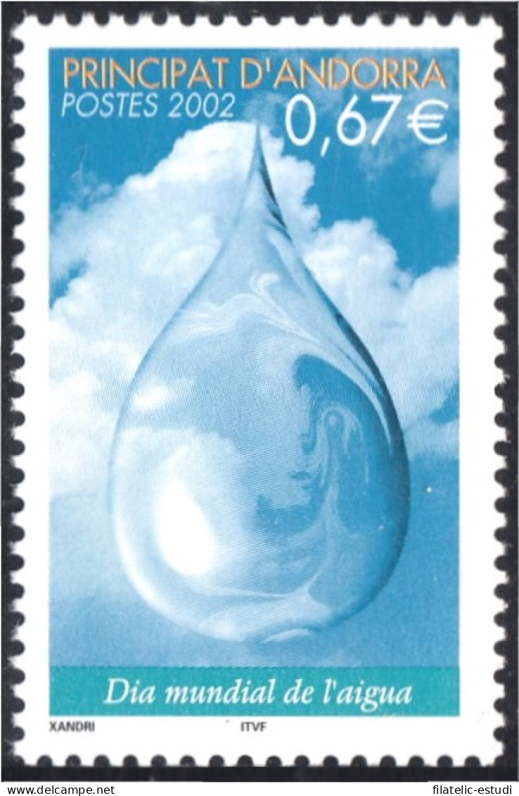 Andorra Francesa 568 2002 Día Mundial Del Agua MNH - Sonstige & Ohne Zuordnung