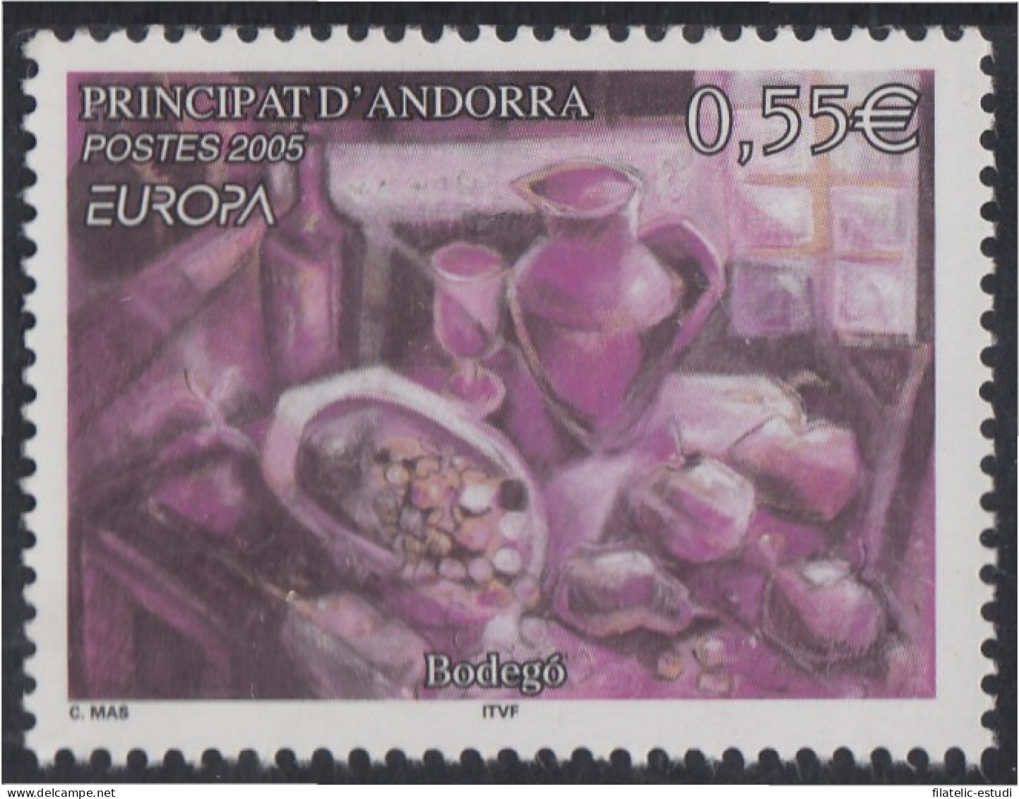 Andorra Francesa 608 2005 Europa Bodegón MNH - Otros & Sin Clasificación