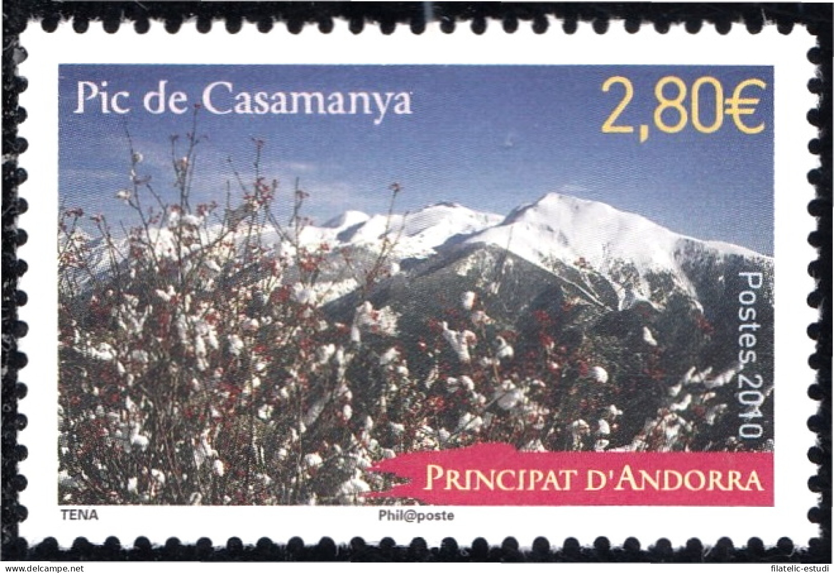 Andorra Francesa 689 2010 Pico De Casamanya MNH - Autres & Non Classés