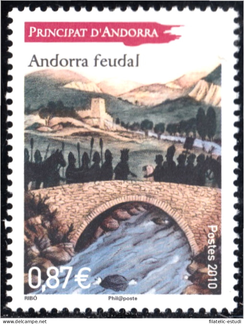 Andorra Francesa 702 2010 Andorra Feudal Puente MNH - Other & Unclassified