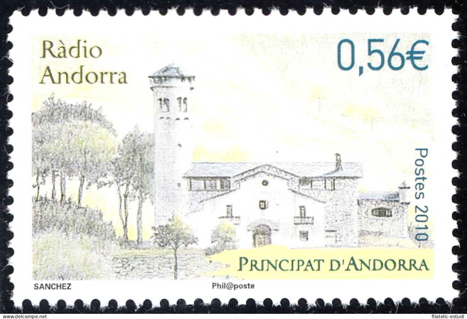 Andorra Francesa 695 2010 Radio Andorra MNH - Otros & Sin Clasificación