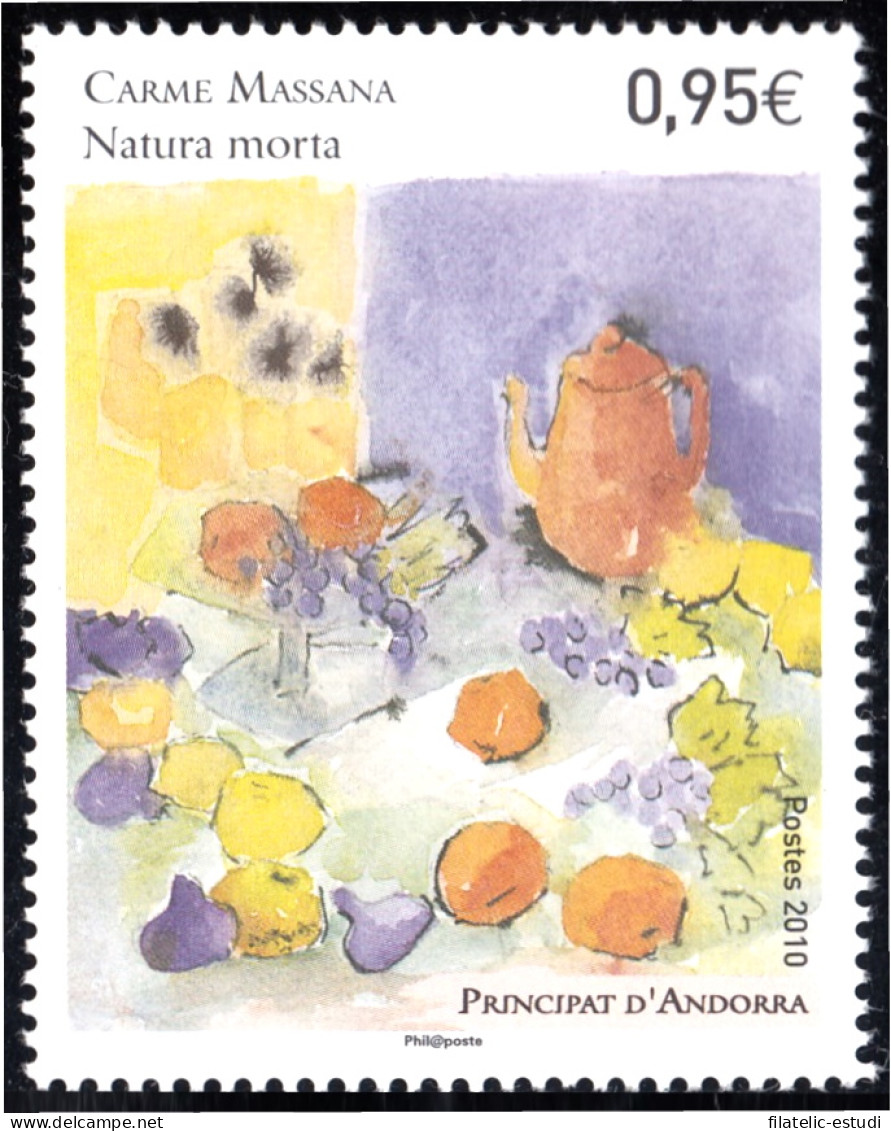 Andorra Francesa 697 2010 Obra De Carmen Massana Naturaleza Muerta  MNH - Otros & Sin Clasificación