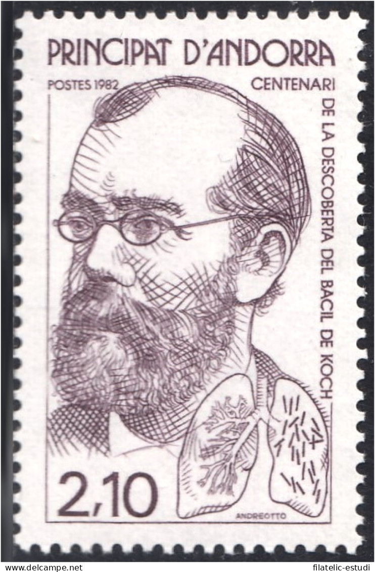 Andorra Francesa 308 1982 Robert Koch MNH - Other & Unclassified