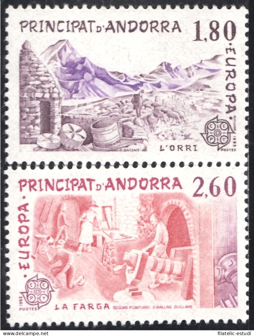 Andorra Francesa 313/14 1983 Europa MNH - Other & Unclassified