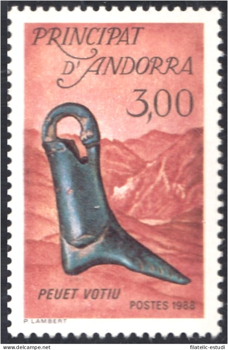 Andorra Francesa 367 1988 Pied Ex Voto MNH - Otros & Sin Clasificación