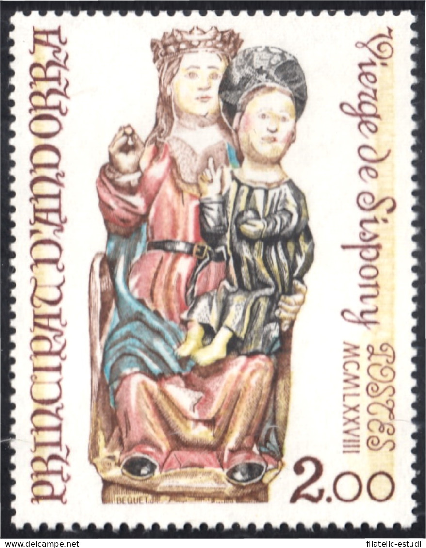 Andorra Francesa 271 1978 Virgen De Sispony MNH - Other & Unclassified