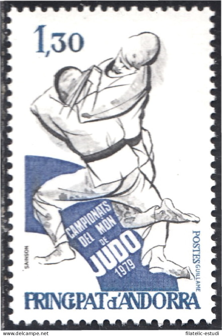 Andorra Francesa 281 1979 Campeonato Del Mundo De Judo MNH - Autres & Non Classés