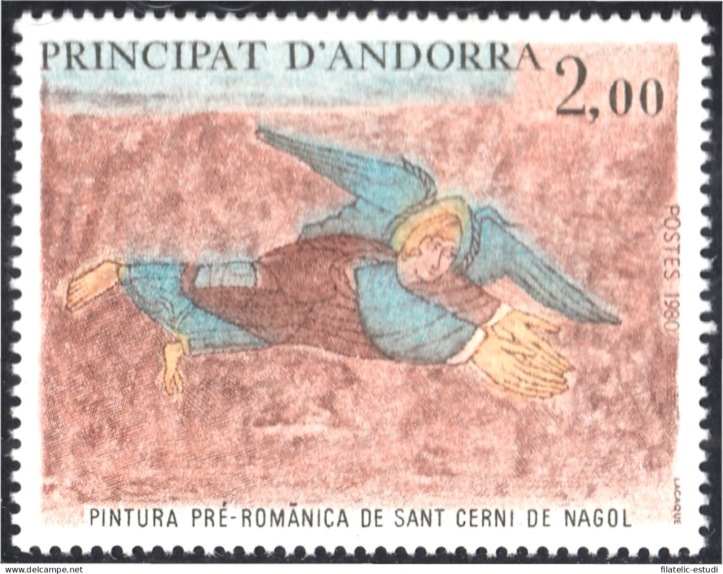 Andorra Francesa 290 1980 Pintura Pre Románica De Sant  Cerni Nagol MNH - Other & Unclassified