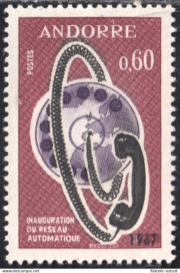 Andorra Francesa 182 1967 Inauguración De Red Automática MNH - Sonstige & Ohne Zuordnung