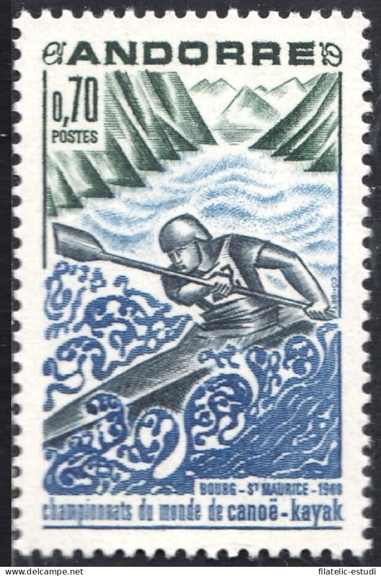 Andorra Francesa 196 1969 Campeonato Del Mundo De Canoa Kayak MNH - Other & Unclassified