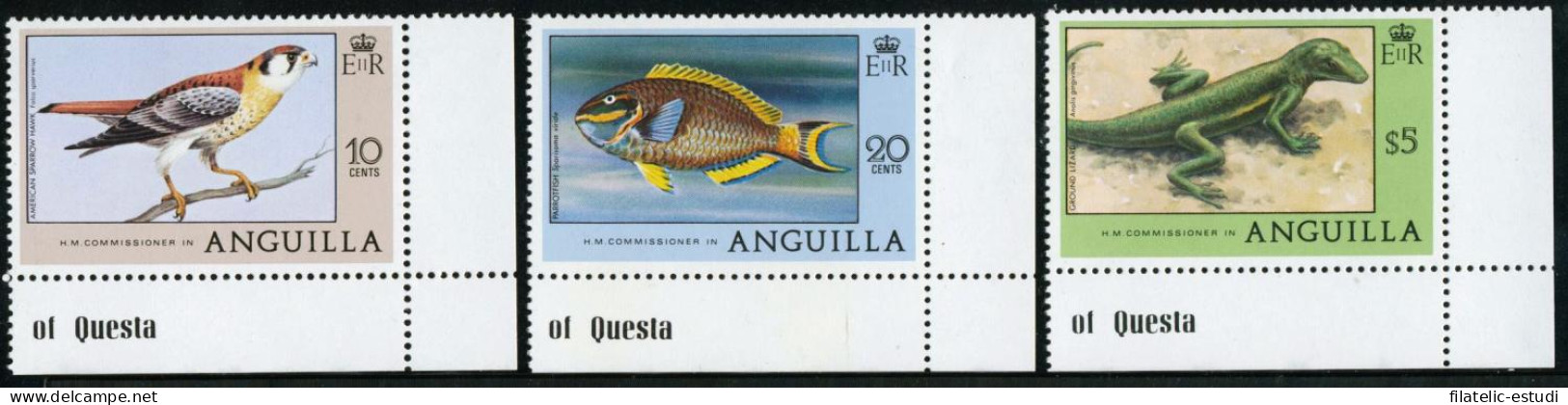 FAU3  Anguilla  Nº 269/71/77 Fauna  MNH - Anguilla (1968-...)