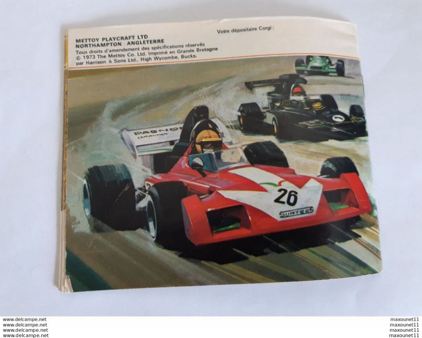 Catalogue Corgi 1973 - Voitures - Camions - Tracteurs - Dragsters , Formule 1 , Northampton ... Lot400 .