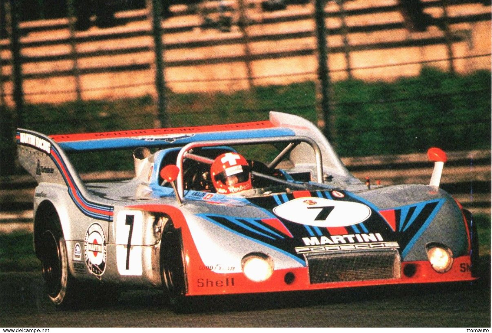 Porsche 908/3T  -  Pilote Herbert Muller  - 1000kms De Dijon 1973  - 15x10cms PHOTO - Le Mans