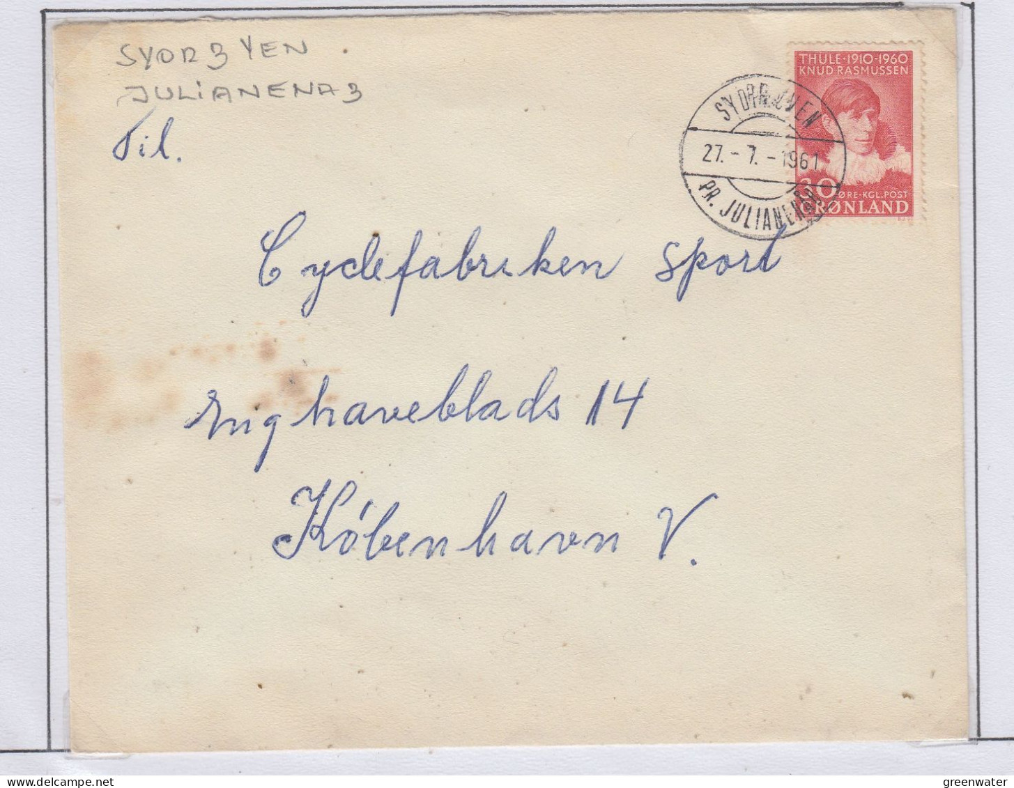 Greenland Station Syorbyen Julianehad Ca 27.7.1961  (KG181A) - Wetenschappelijke Stations & Arctic Drifting Stations