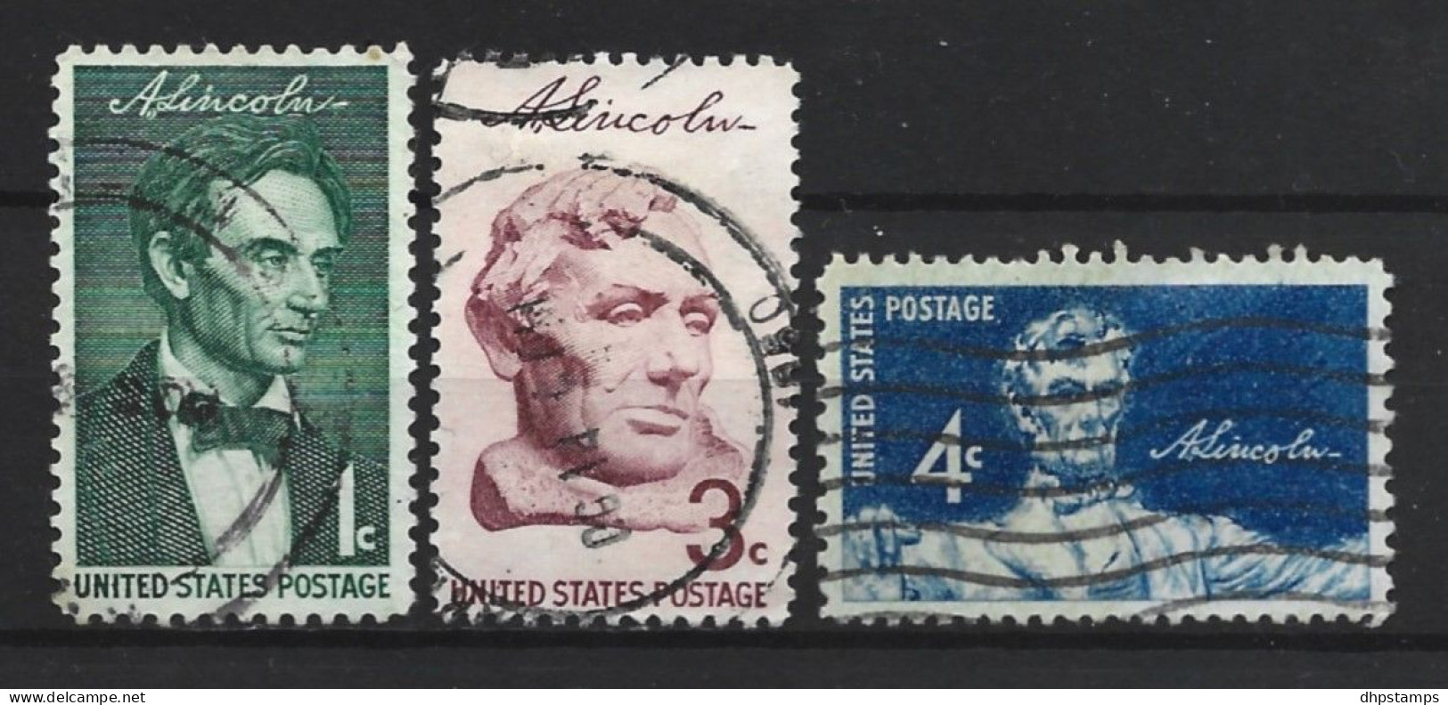 USA 1959 Lincoln Sesquicentennial Y.T.  657/659 (0) - Used Stamps