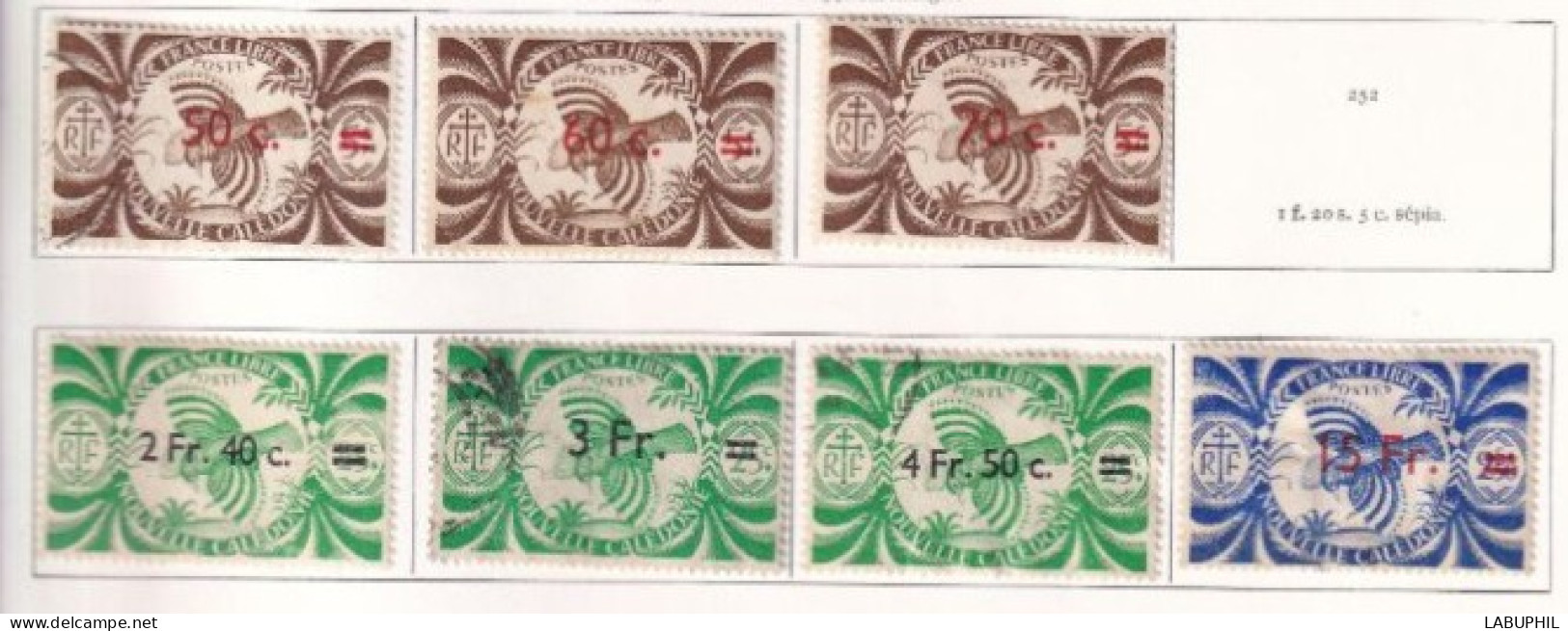 NOUVELLE CALEDONIE  Dispersion D'une Collection D'oblitérés Used Et Mlh 1945MLH - Used Stamps