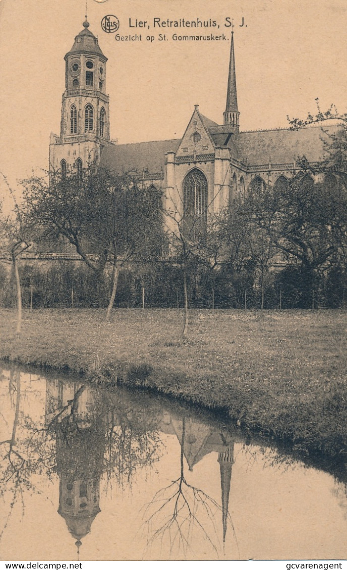 LIER  RETRAITENHUIS   GEZICHT OP ST.GOMMARUSKERK             ZIE AFBEELDINGEN - Lier