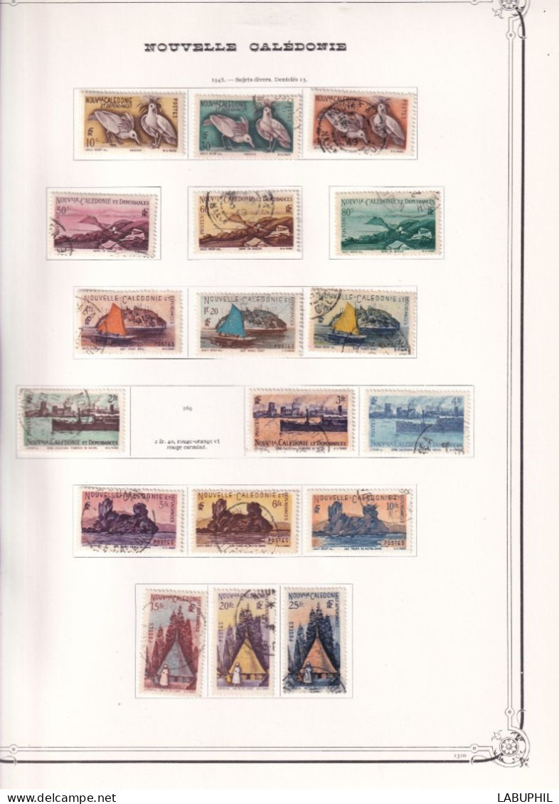 NOUVELLE CALEDONIE  Dispersion D'une Collection D'oblitérés Used 1948 - Usati