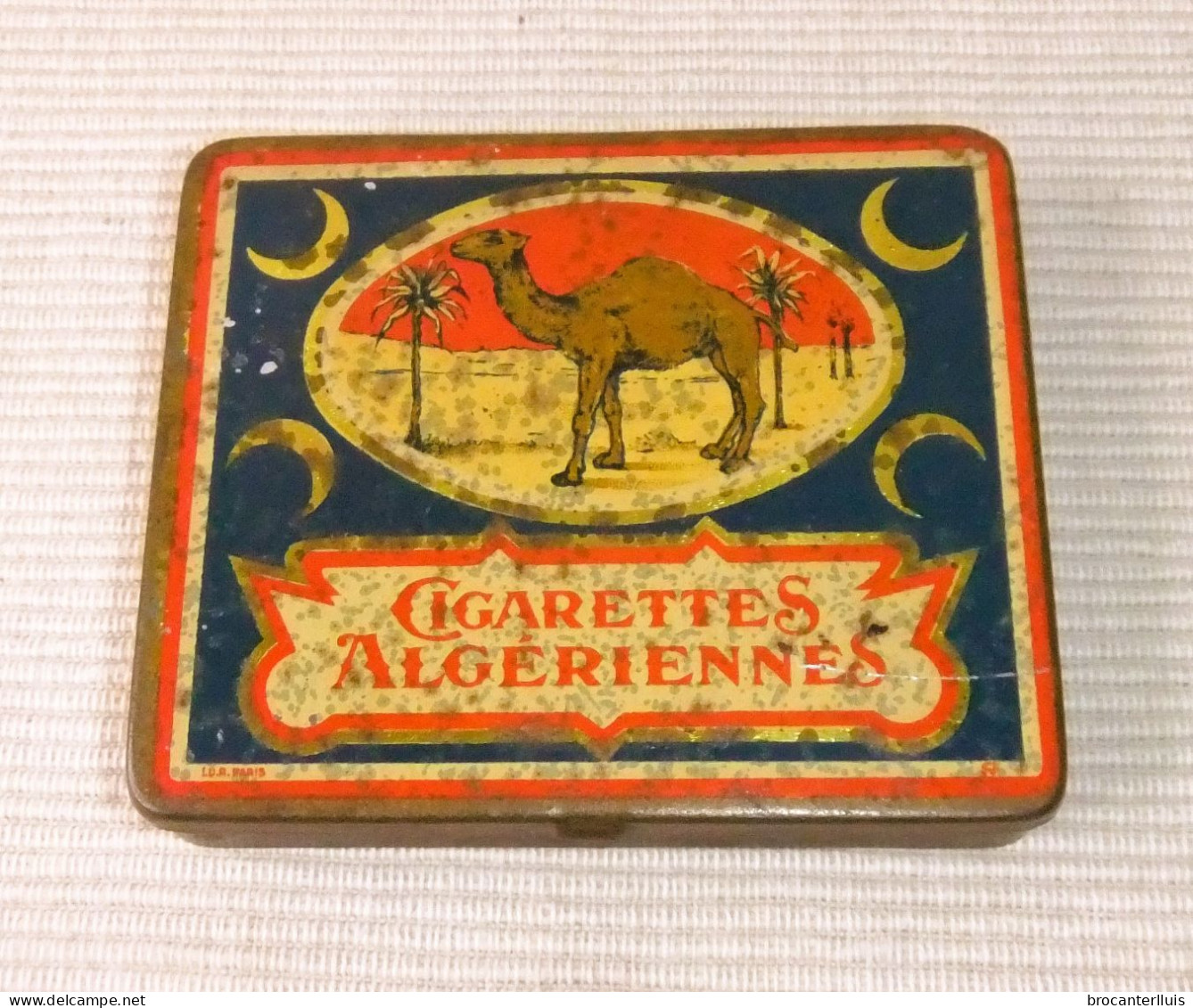 ANTIGUA CAJA CIGARRETTES ALGERIENNES - Cajas/Cofres