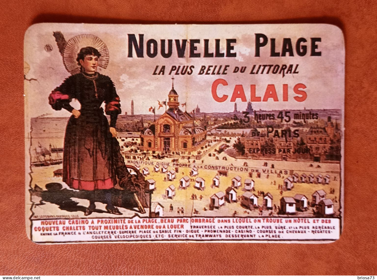 Calendrier De Poche, Novelle Plage- Calais - Tamaño Grande : 1981-90