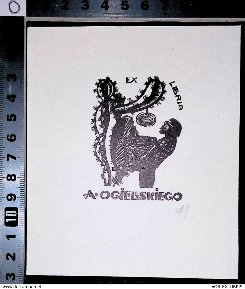 EX LIBRIS LEONID KURIS Per A. OGIELSKIEGO L27bis-F02 - Exlibris