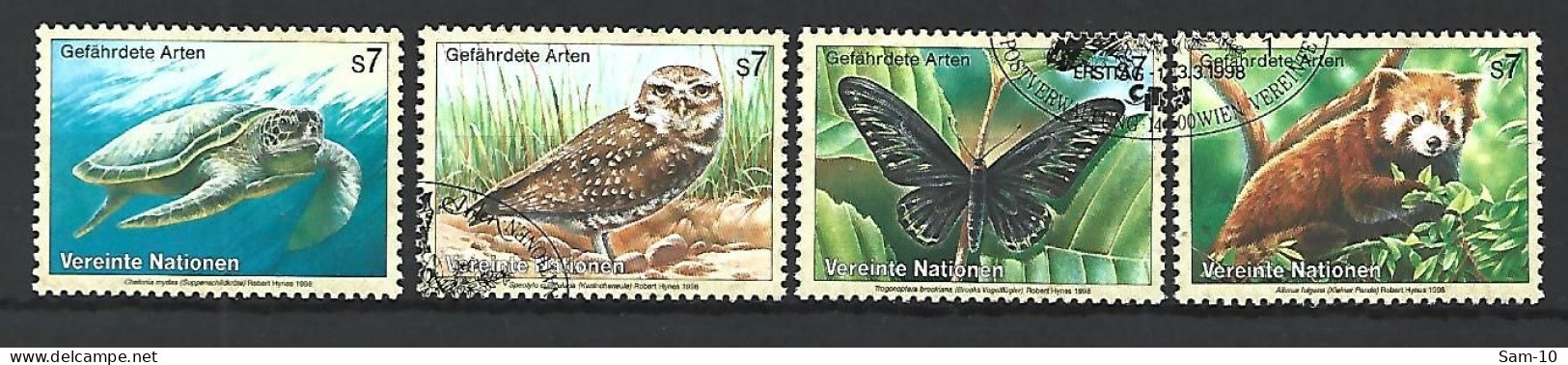 Timbre  Nation Unies Vienne  Oblitère   N 267/270 - Used Stamps