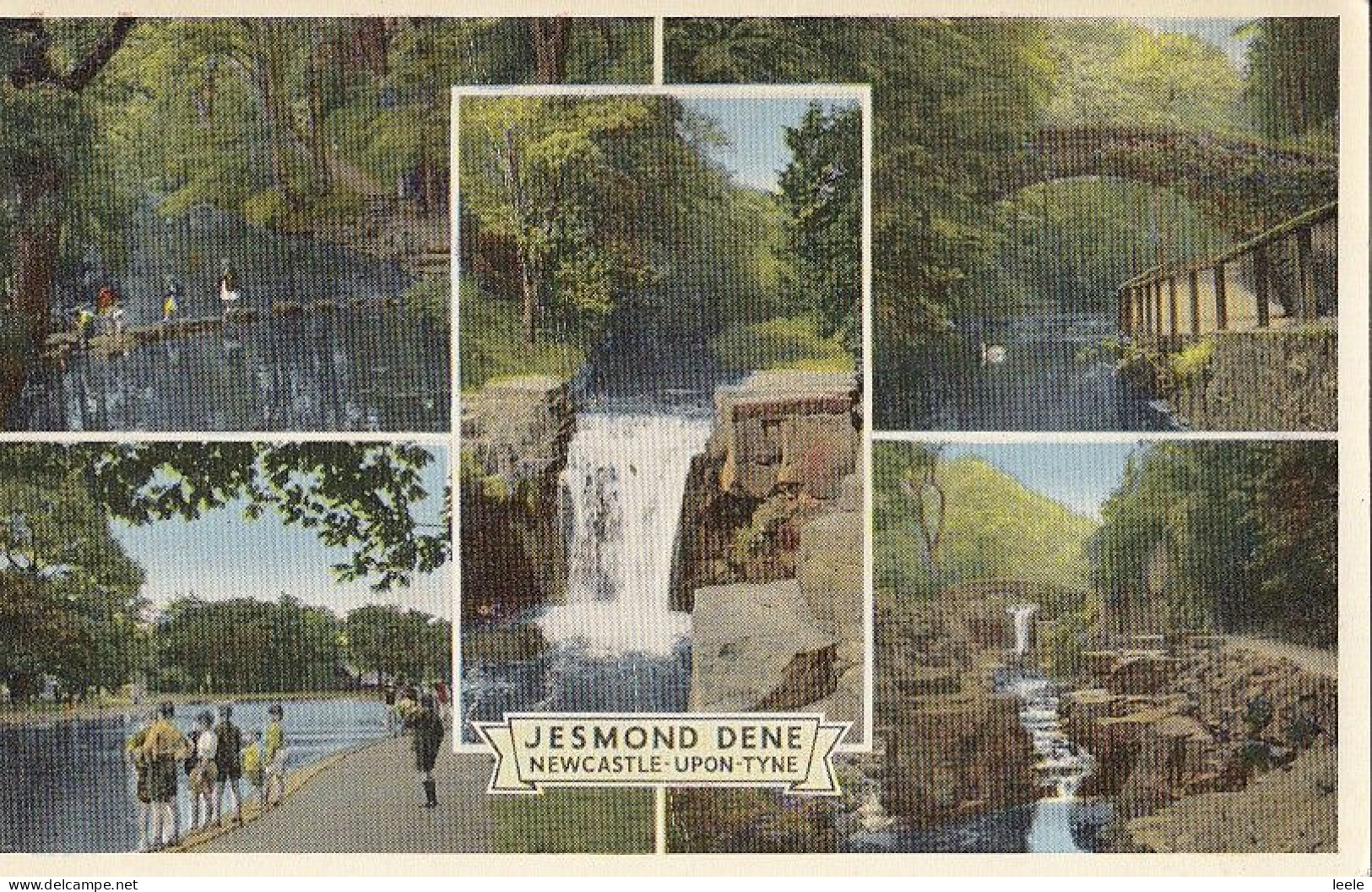 CA76. Vintage Postcard. Multiview Of Jesmond Dene, Newcastle Upon Tyne - Newcastle-upon-Tyne