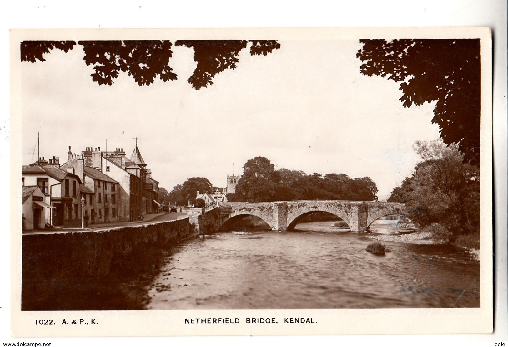 CA79. Vintage Postcard.  Netherfield Bridge, Kendal. Cumbria - Kendal
