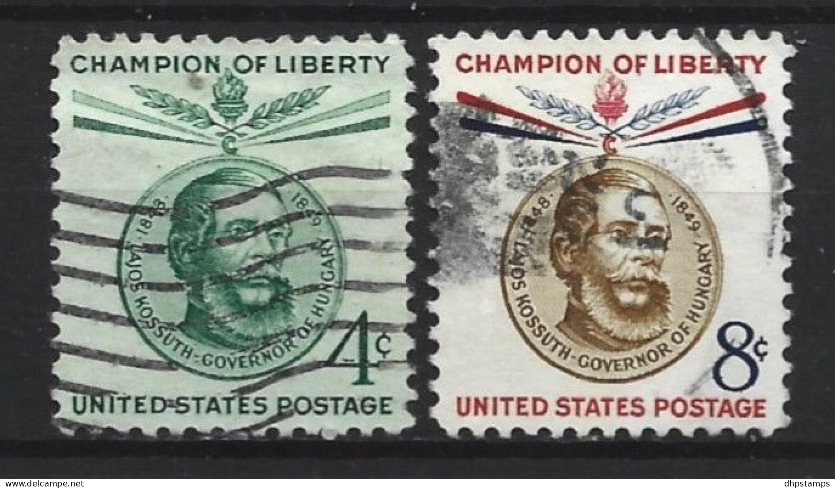 USA 1958  L.Kossuth  Y.T.  650/651 (0) - Gebraucht