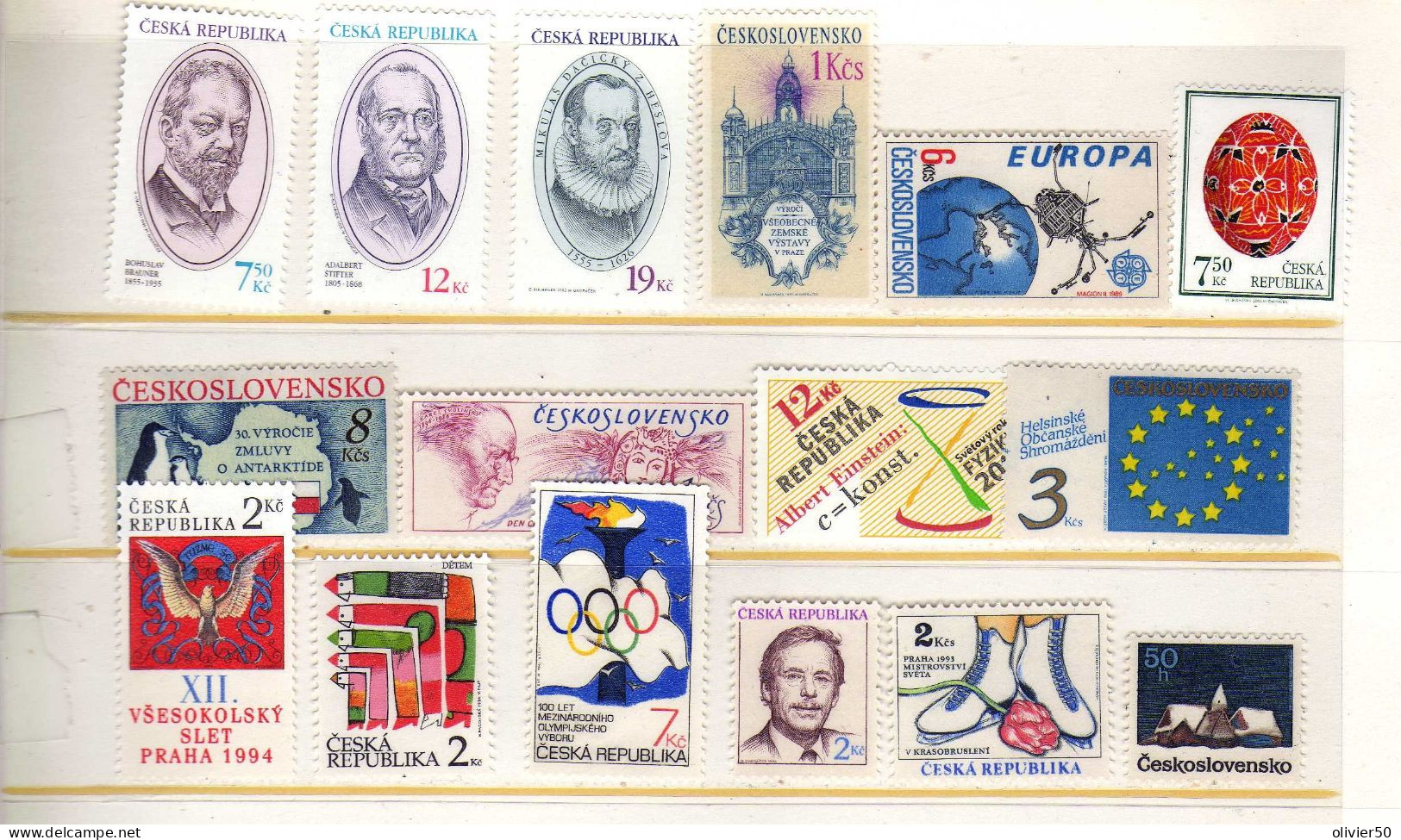 Tchequie - Celebrites -Evenements -  Neufs** - MNH - Unused Stamps