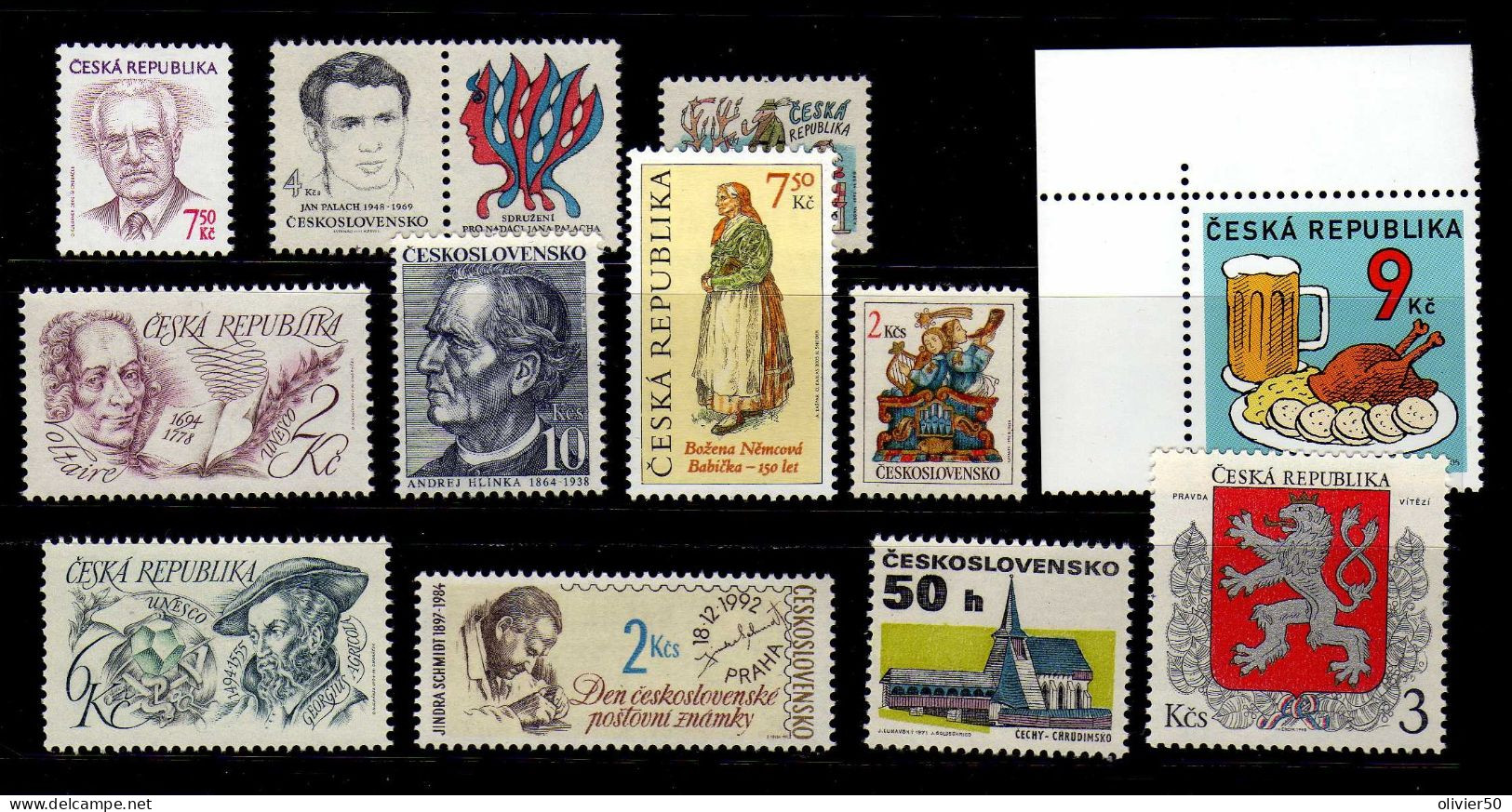 Tchequie - Celebrites -Evenements -  Neufs** - MNH - Unused Stamps