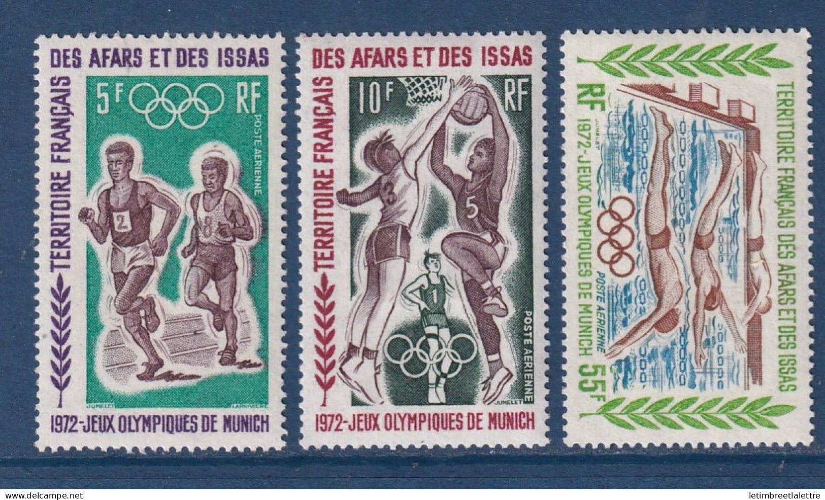 Afars Et Issas - YT PA N° 72 à 74 ** - Neuf Sans Charnière - Poste Aérienne - 1972 - Neufs