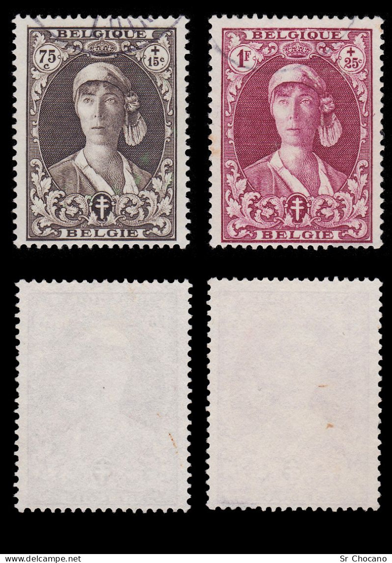 BELGIUM.SEMI-POSTAL.Q E.1931.SCOTT B28-B30.Used. - 1931-1934 Képi