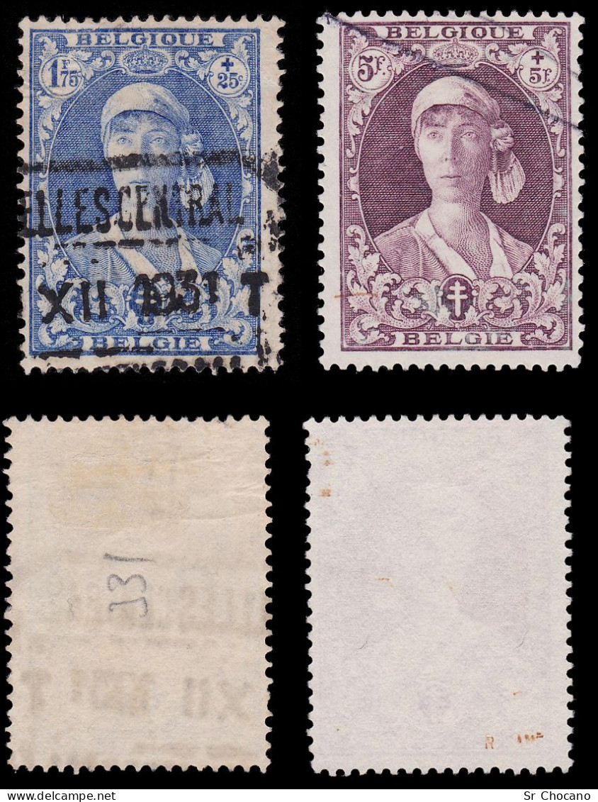 BELGIUM.SEMI-POSTAL.Q E.1931.SCOTT B28-B30.Used. - 1931-1934 Mütze (Képi)