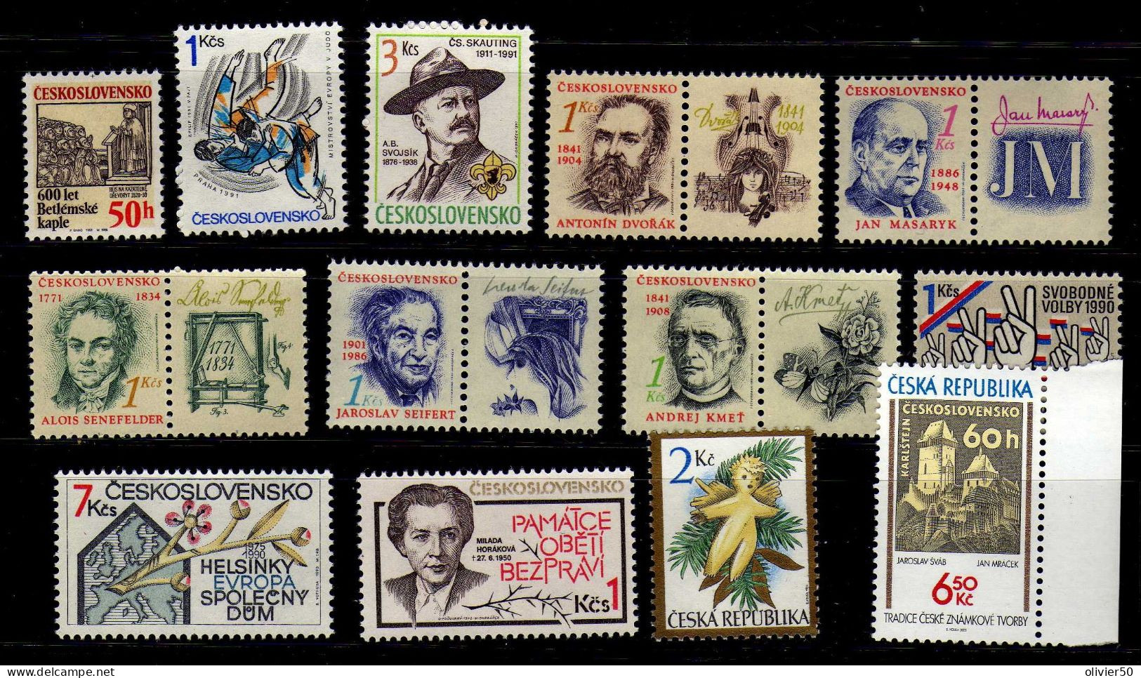 Tchequie - Celebrites -Evenements -  Neufs** - MNH - Unused Stamps