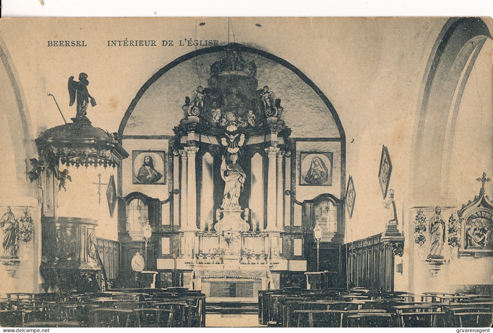 BEERSEL  INTERIEUR DE L'EGLISE                    ZIE AFBEELDINGEN - Beersel